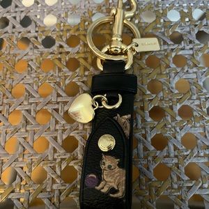 NWOT Coach Playful Cat/Kitten Bag Charm/Keychain
